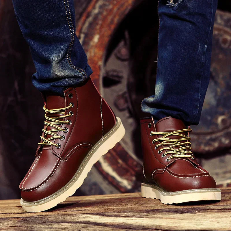 Leather Retro Boots
