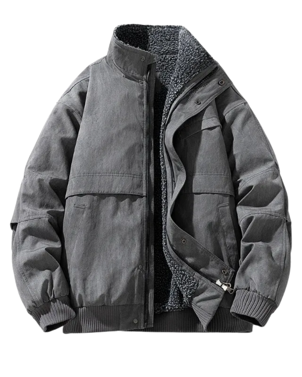 Elegant Fleece Lined Puffer Jacket