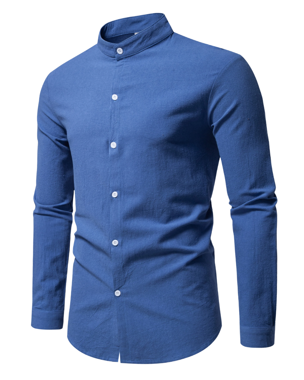 Πουκάμισο από βαμβάκι με όρθιο γιακά