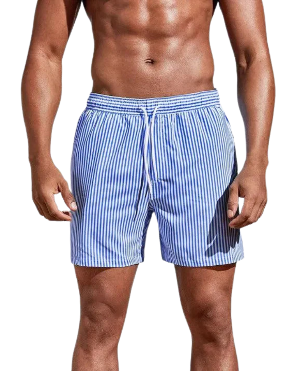 Eleganti pantaloncini da bagno a righe
