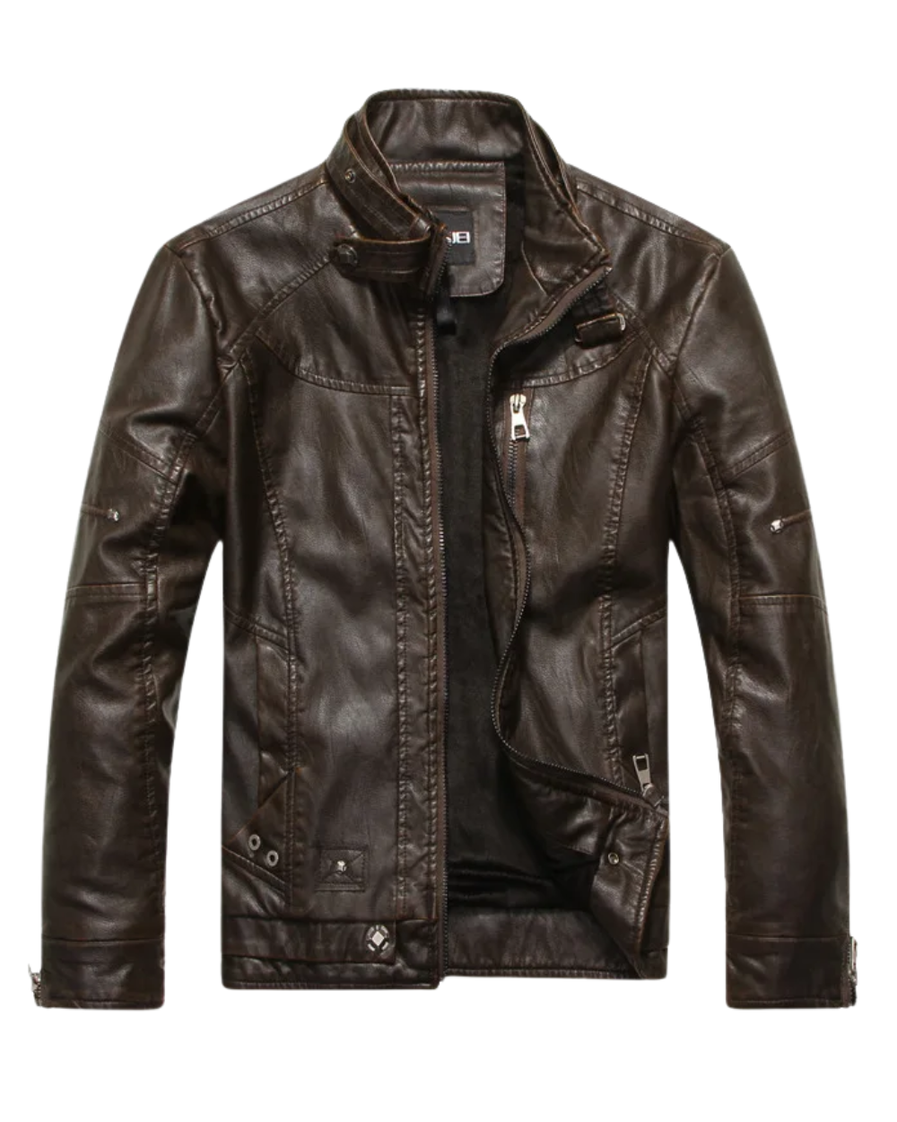 Veste en cuir élégante de style américain