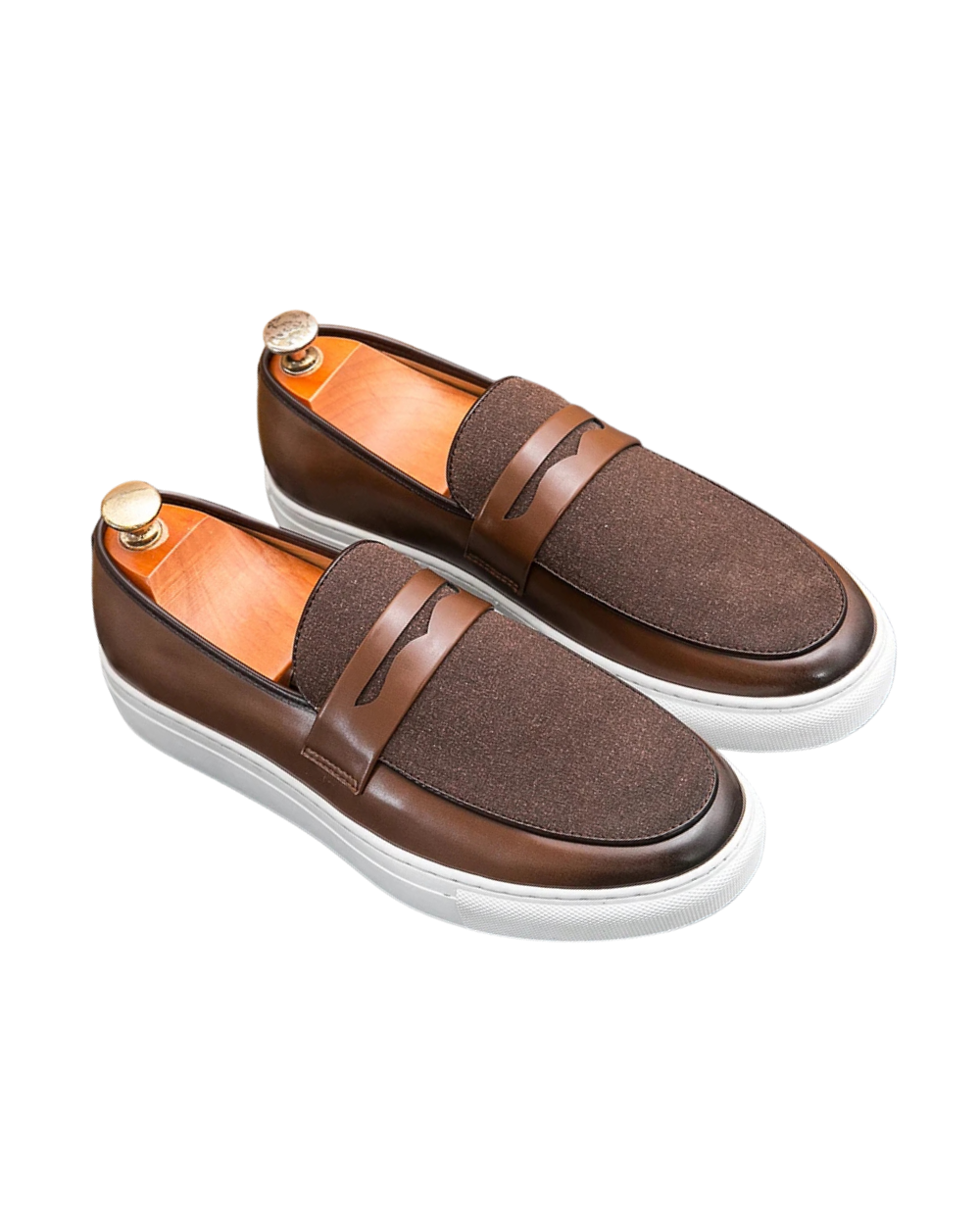Mocassins en daim italien