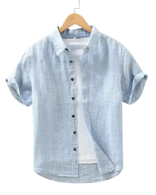 Camicia da uomo elegante in lino