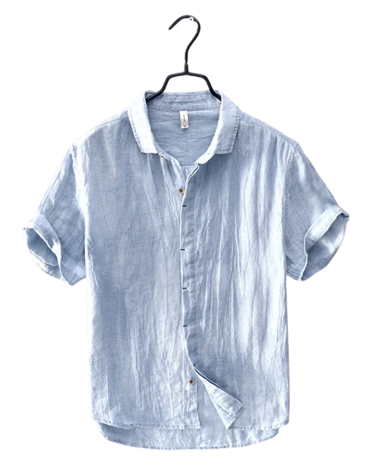 Elegant Japanese Style Linen Shirt