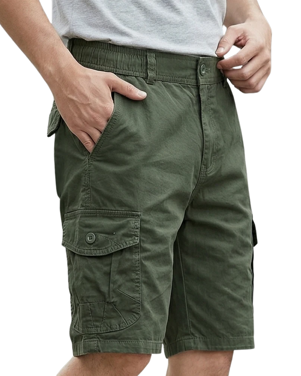Short de marche élégant en coton