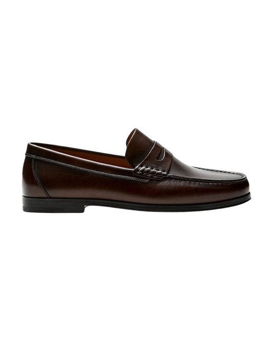Chic Leather Penny Loafers