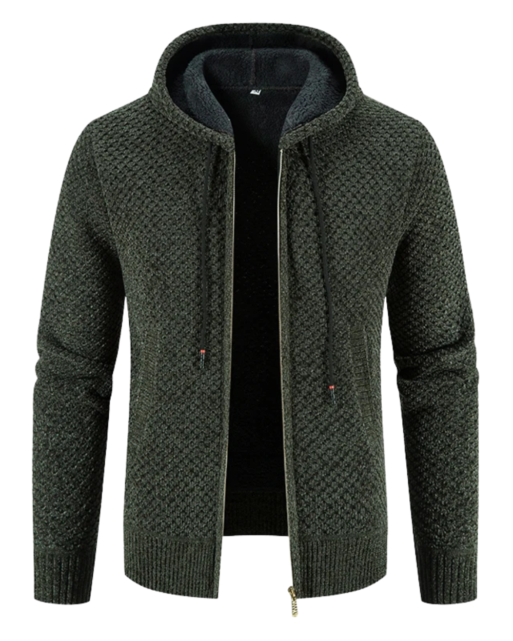 Cardigan da uomo con cappuccio