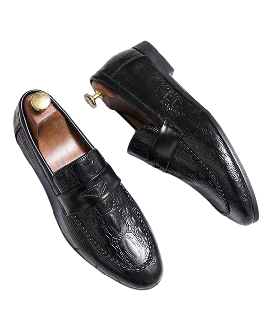 Mocassins de mariage chics en cuir