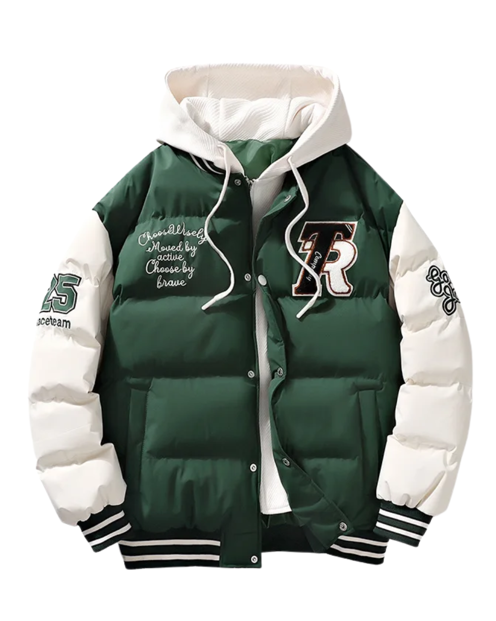 Elegant Hooded Puffer Jacket