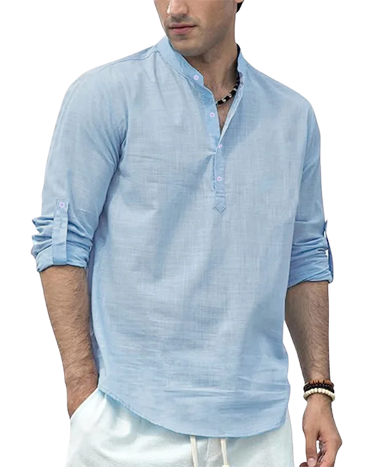 Camicia Henley casual