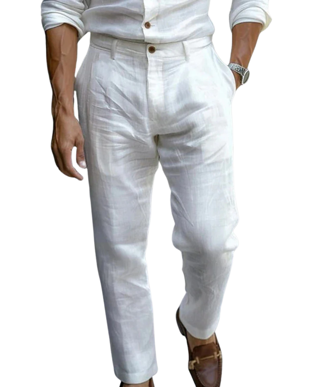 Saint - Tropez Chic Linen Pants