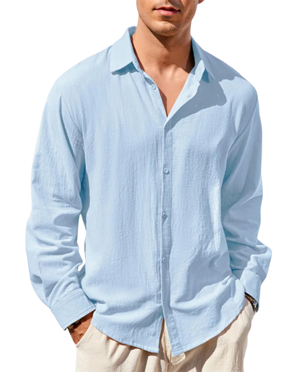 Casual Cotton Linen Men's Shirt