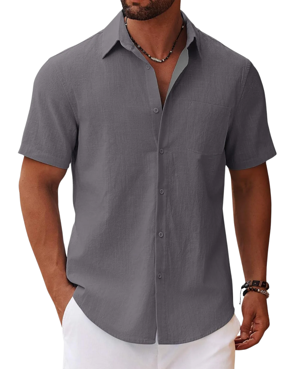 Casual Short Sleeve Men's Shirt