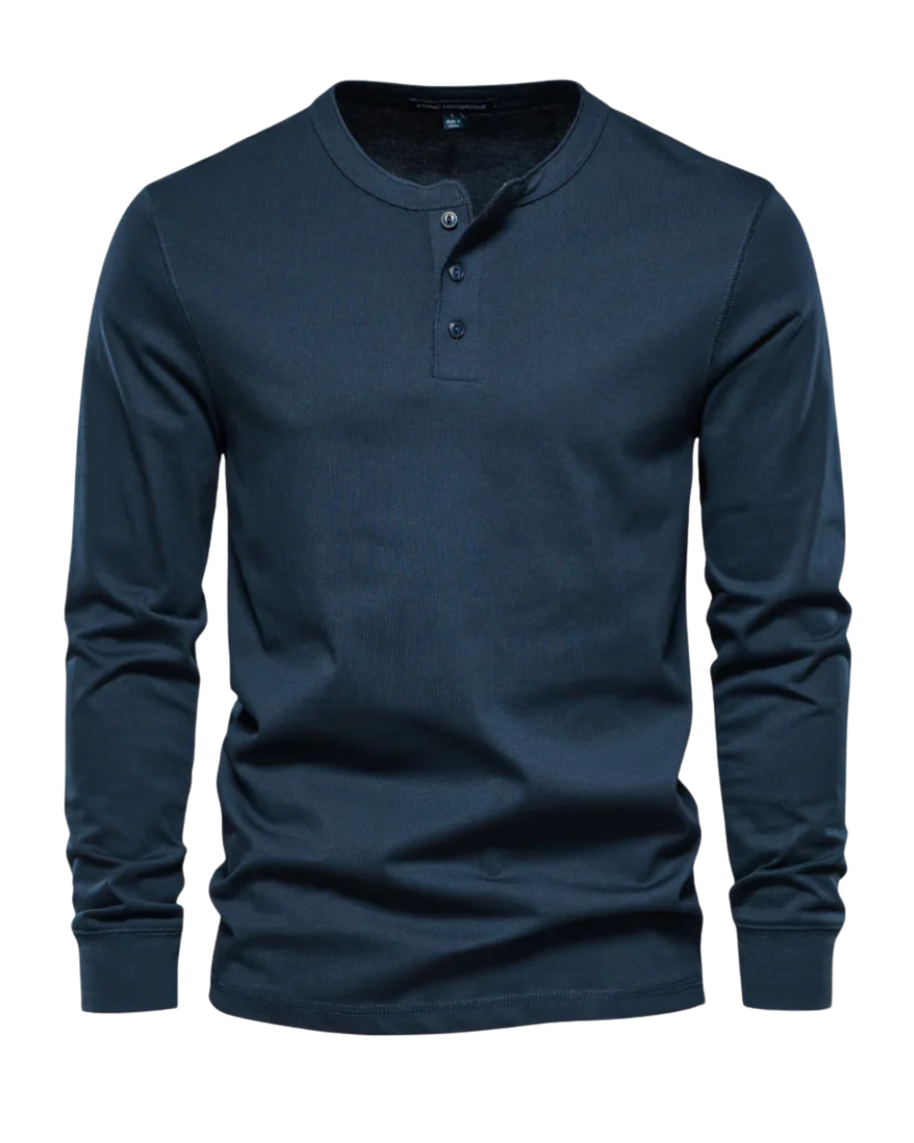 Elegant Cotton Long Sleeve Henley