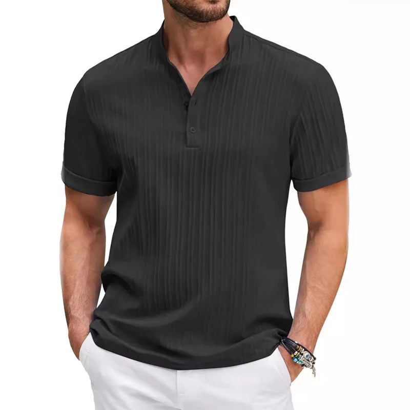 Elegante camicia da uomo a maniche corte