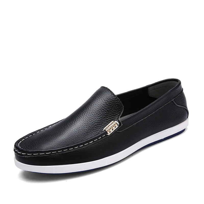 Zapatos de vestir elegantes de piel sin cordones