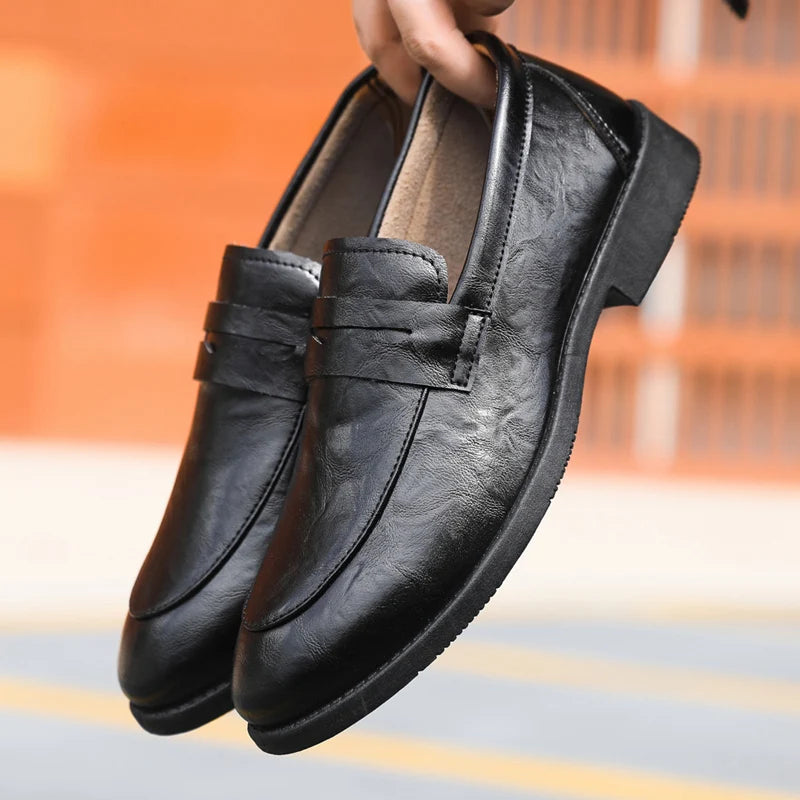 Mocassins en cuir chic