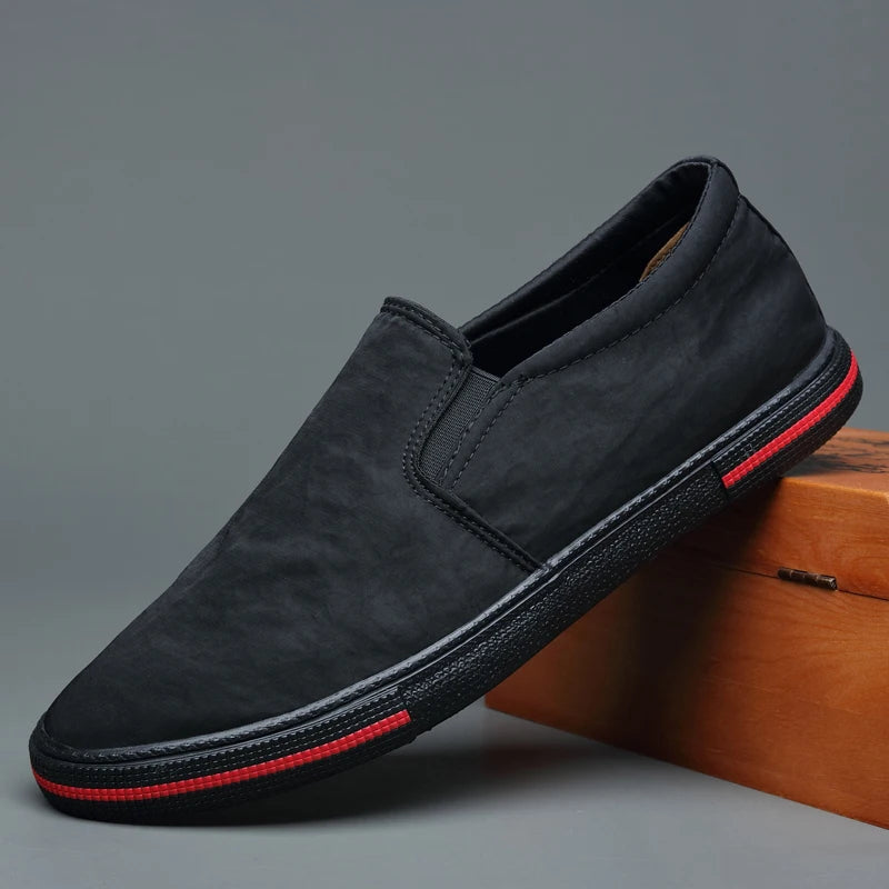 Scarpe slip-on casual in tela