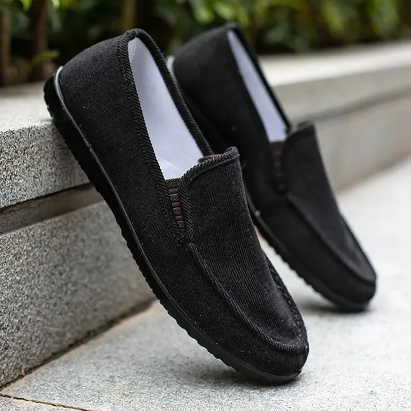 Mocasines elegantes de lona