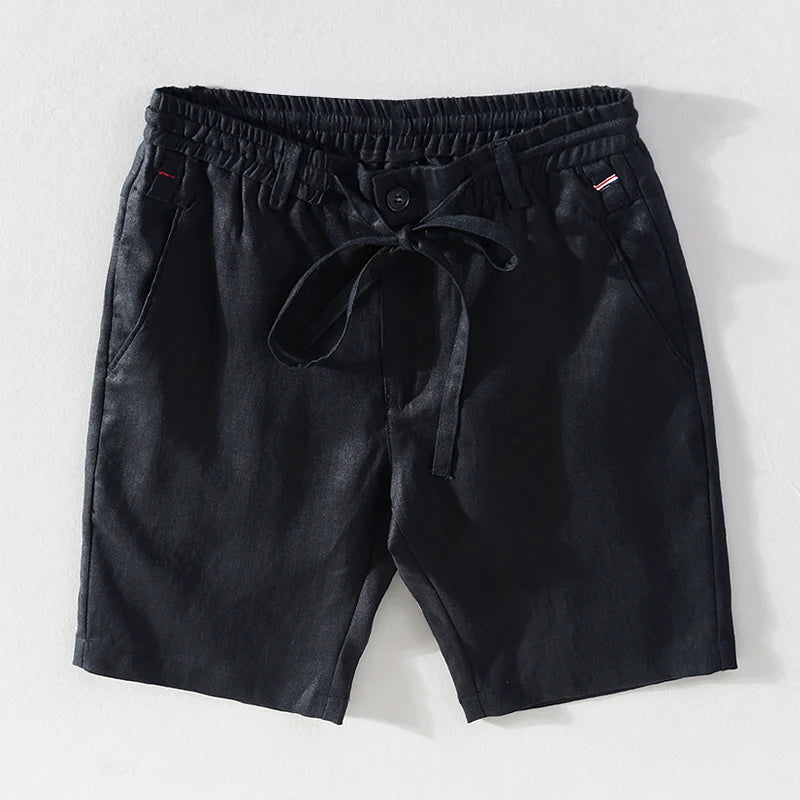 Pantaloncini in lino di alta qualità