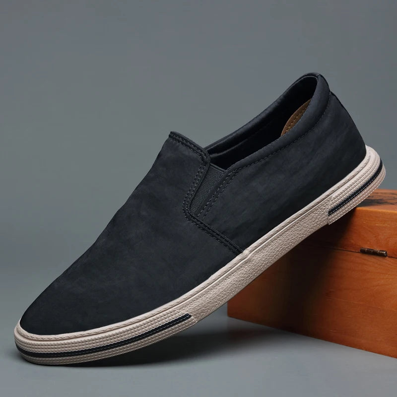 Scarpe slip-on casual in tela