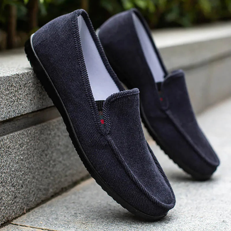 Mocasines elegantes de lona