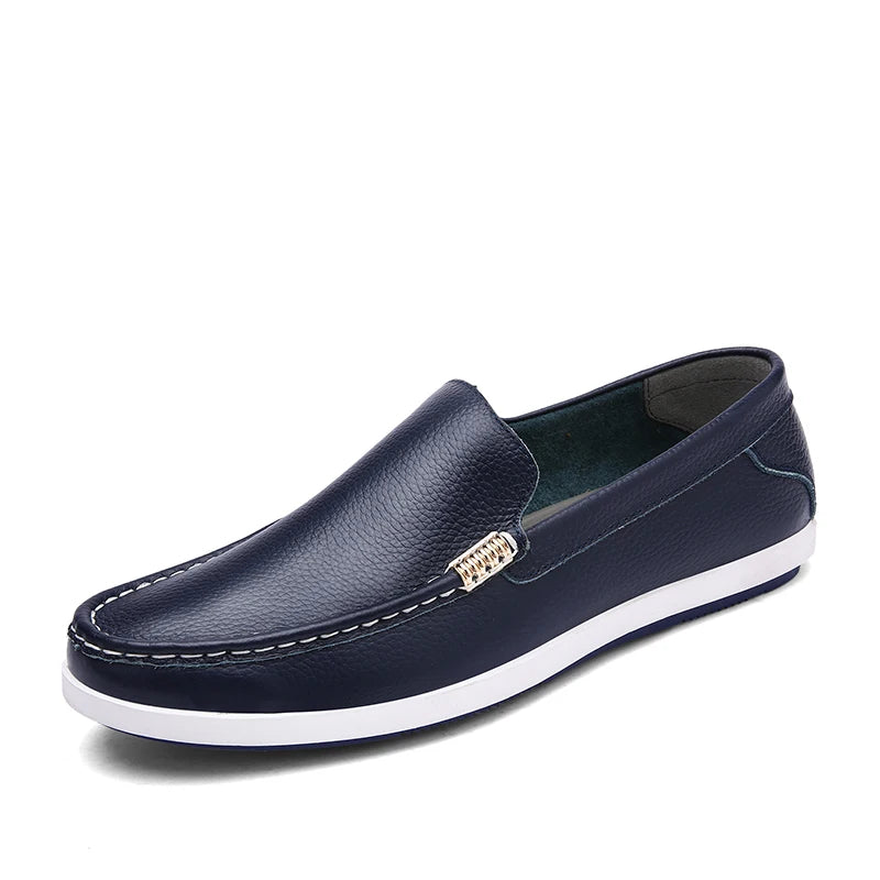 Zapatos de vestir elegantes de piel sin cordones