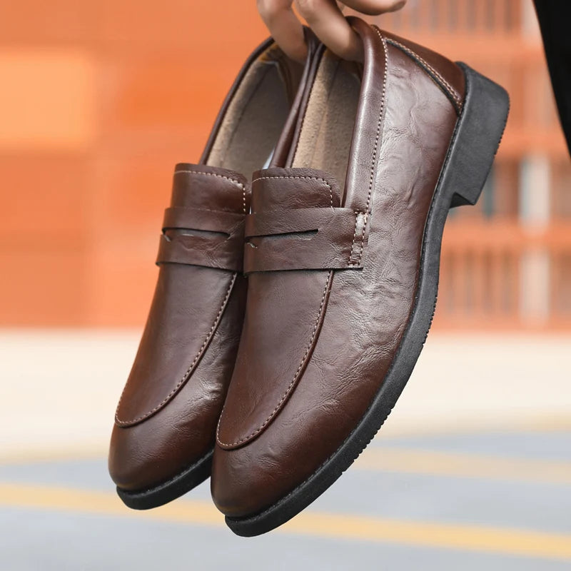 Mocassins en cuir chic