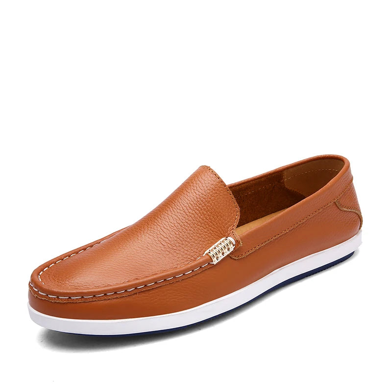 Zapatos de vestir elegantes de piel sin cordones
