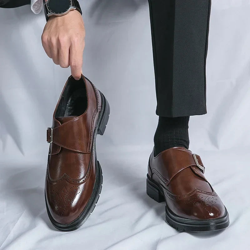 Elegant Leather Borgue Shoes