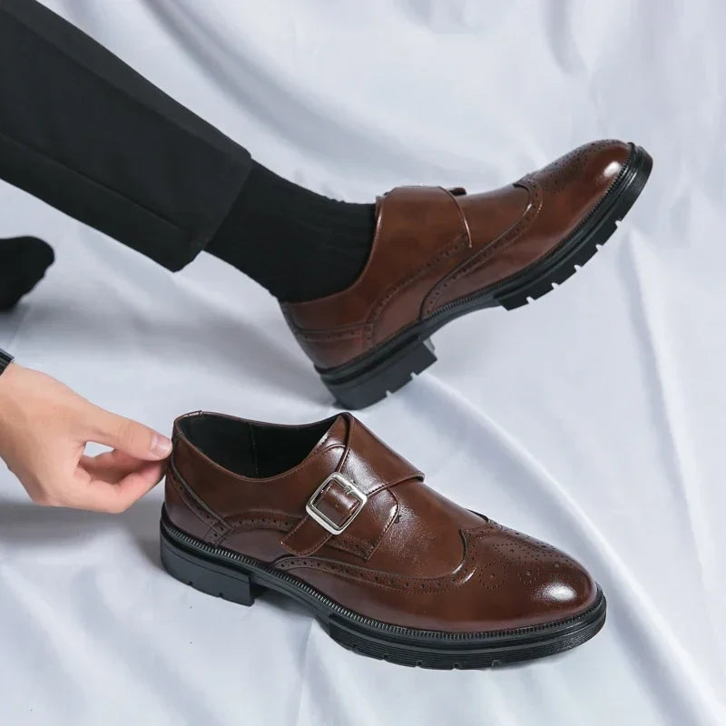 Elegant Leather Borgue Shoes