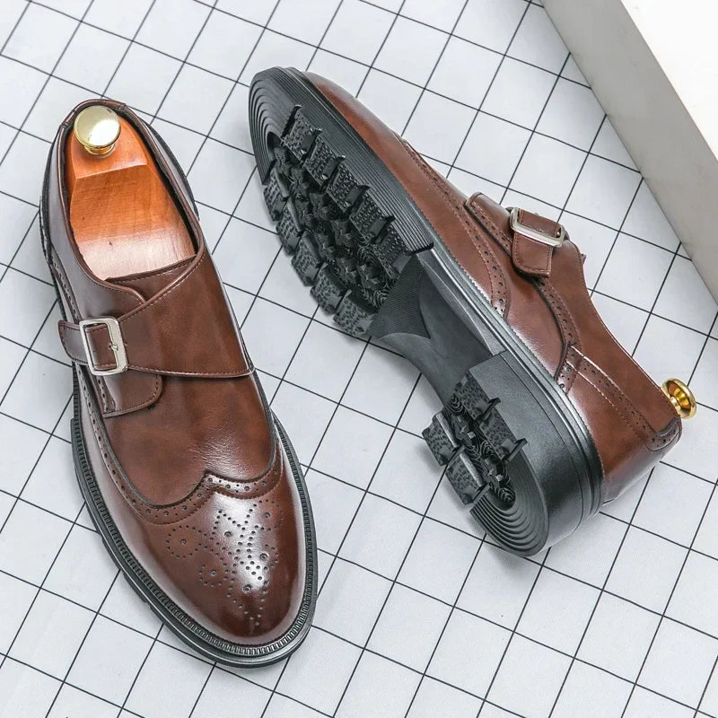 Elegant Leather Borgue Shoes