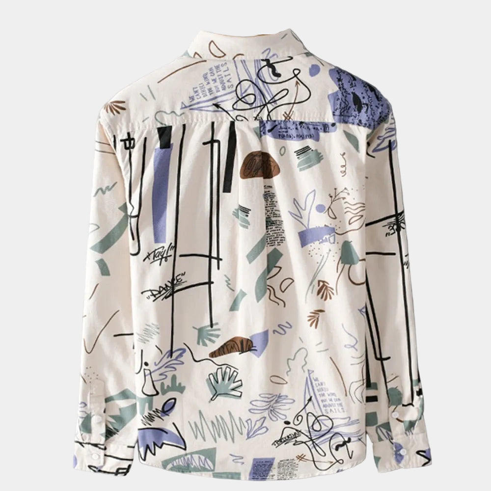 Casual Long Sleeved Men's Shirt