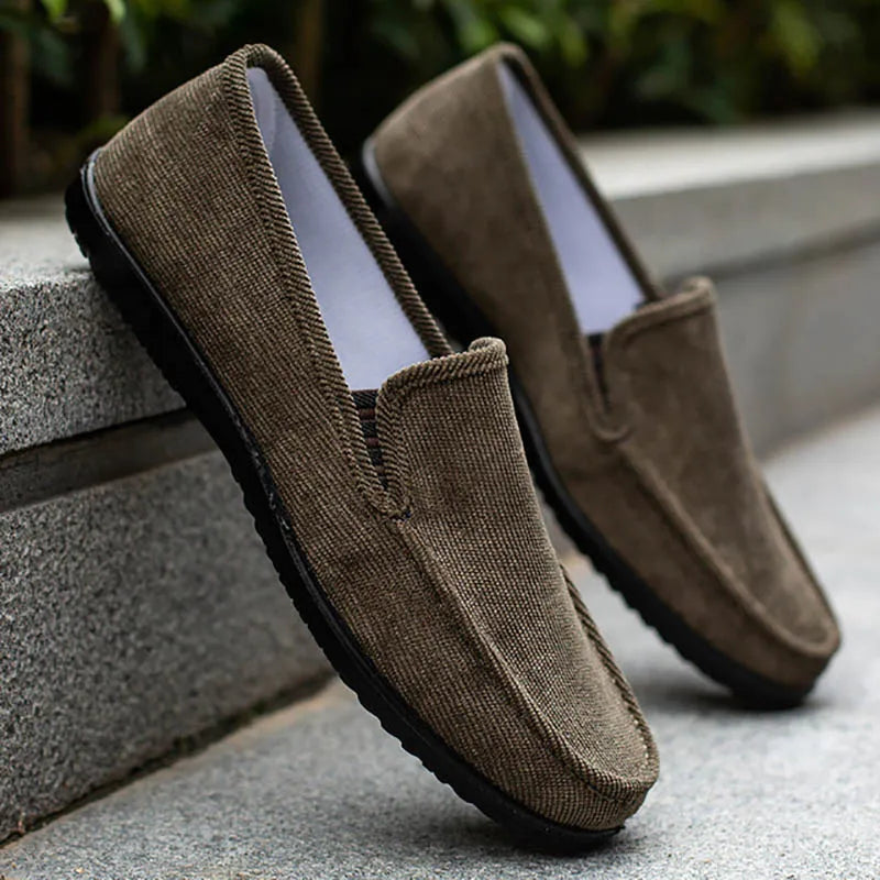 Mocasines elegantes de lona