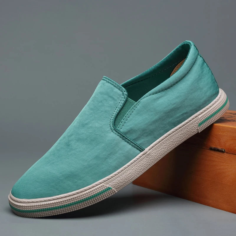 Scarpe slip-on casual in tela