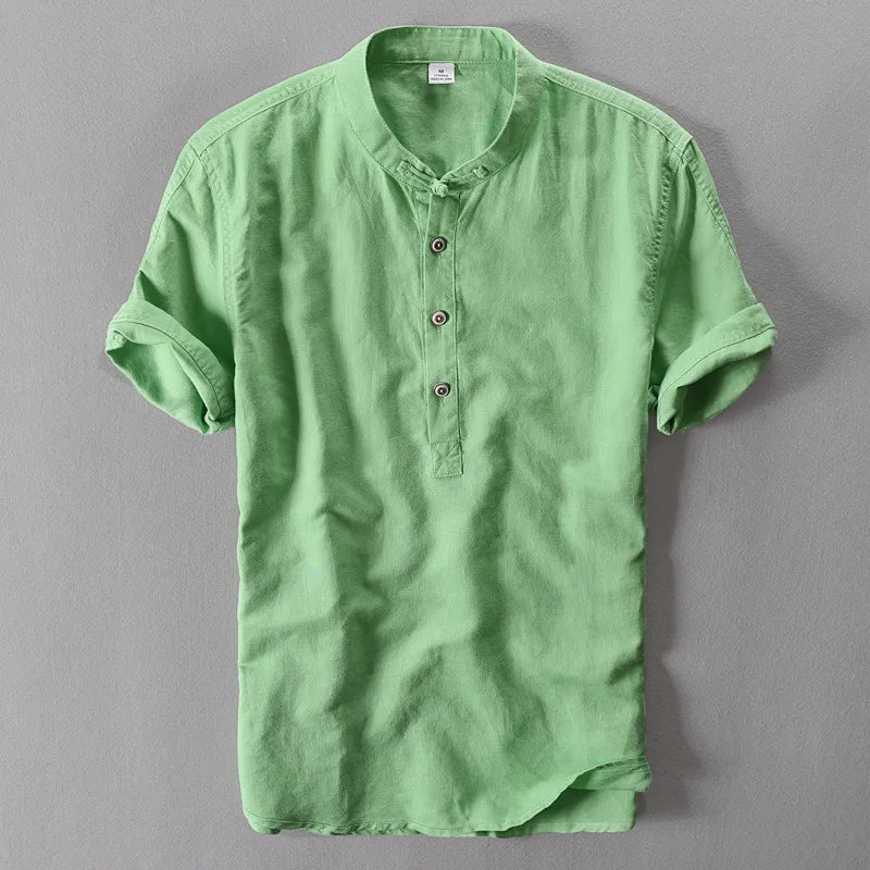 Elegante camicia estiva in cotone
