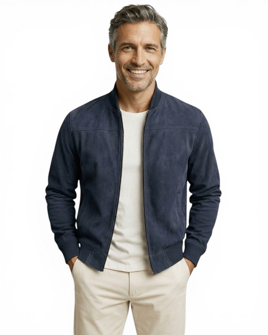 Casaco de camurça elegante