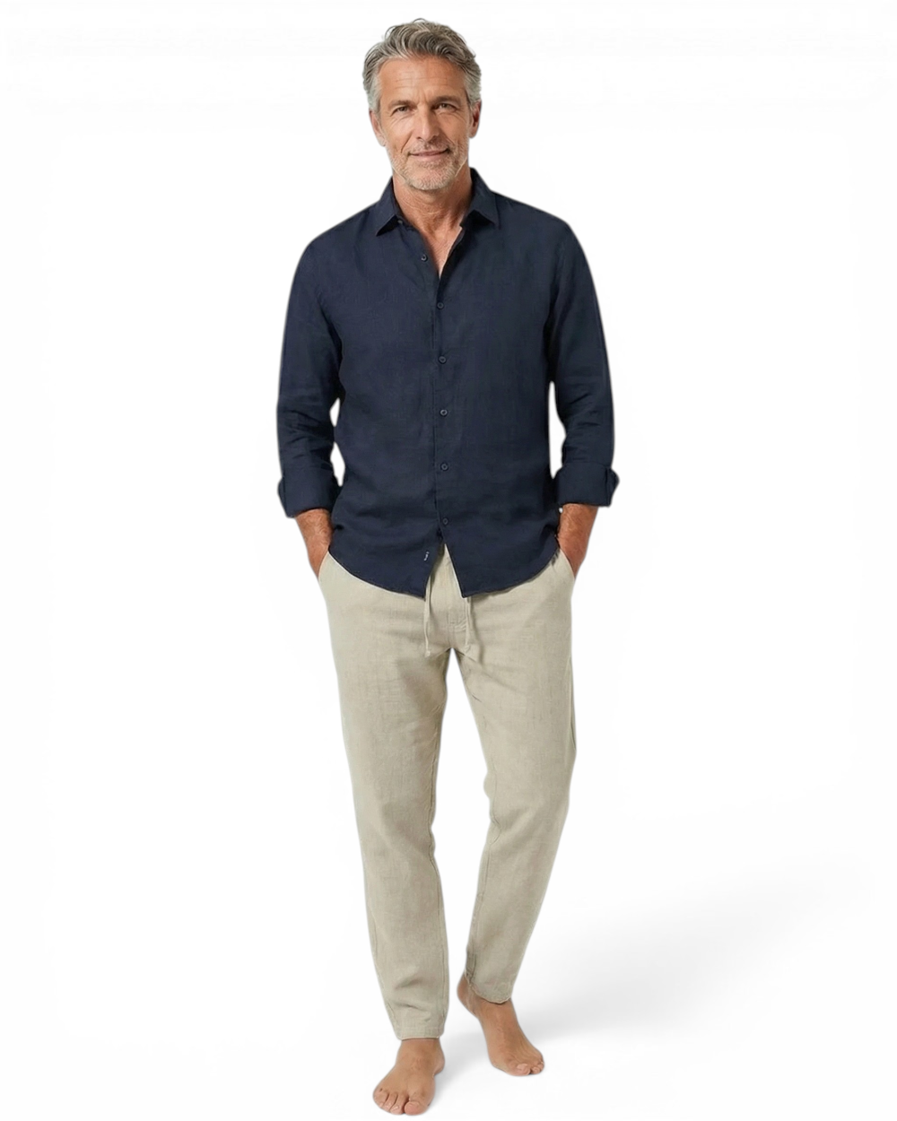 Pantaloni da spiaggia in lino