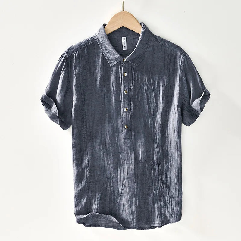Camicia retrò in lino