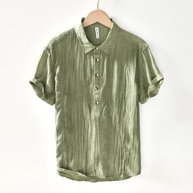 Camicia retrò in lino
