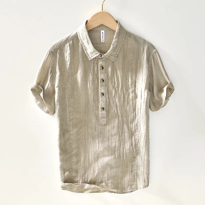 Camicia retrò in lino