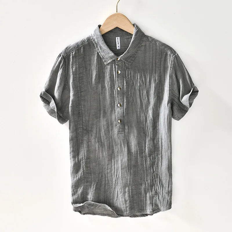 Camicia retrò in lino