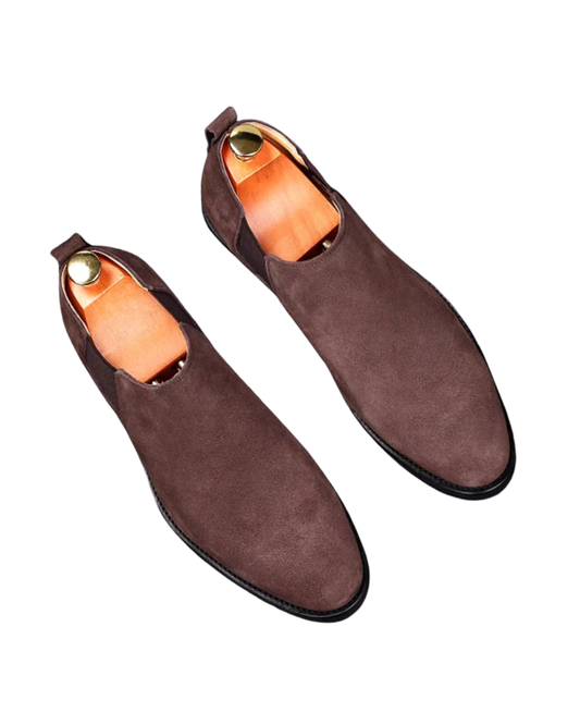 Bottes Chelsea élégantes en daim