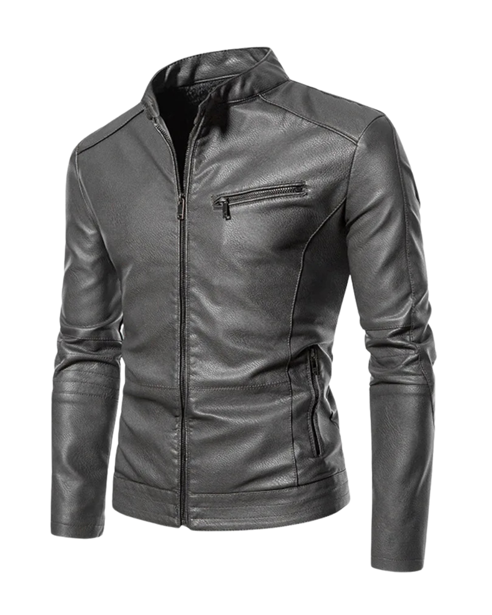 Veste de moto élégante en cuir