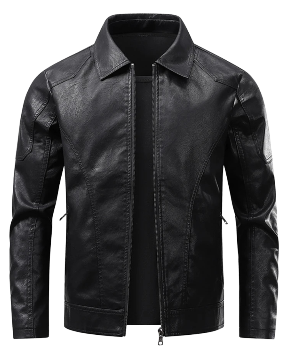 Veste de motard élégante en cuir