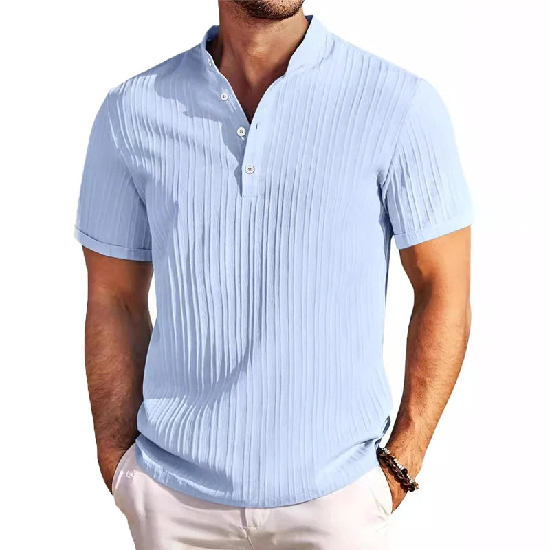 Elegante camicia da uomo a maniche corte