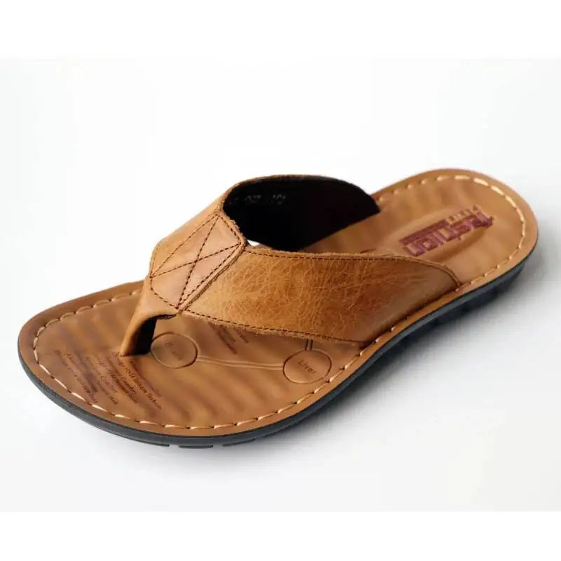 Eleganti pantofole in pelle