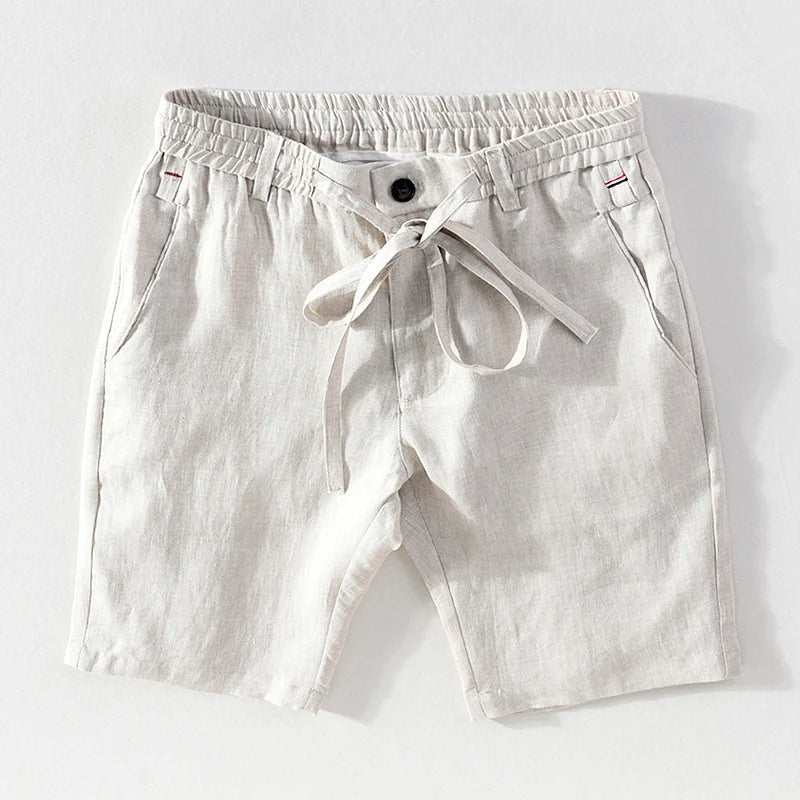 Pantaloncini in lino di alta qualità