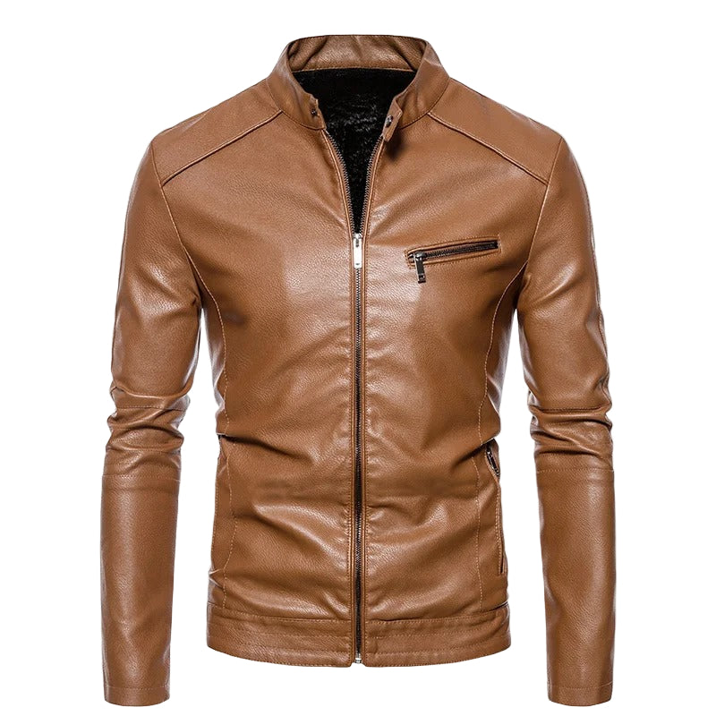Plush Lined Leather Jacket