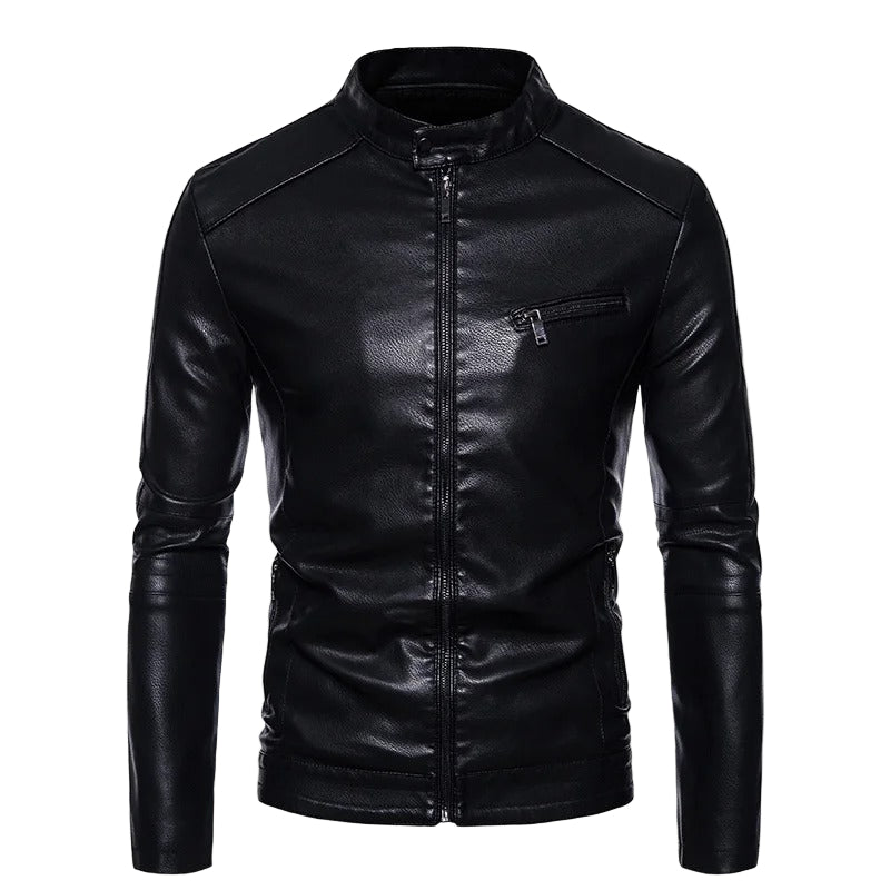 Plush Lined Leather Jacket
